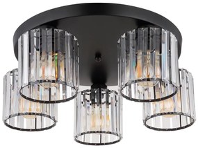 Globo 15742-5D - Felületre szerelhető csillár JORDANA 5xE27/60W/230V átm. 46,5 cm fekete