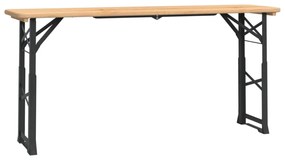 tömör fenyőfa összecsukható sörözőasztal 170 x 50 x 75/105 cm