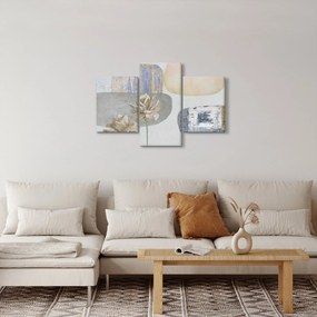 Kép - Festészet virágokkal és textúrákkal (90x60 cm)