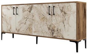 Konzolasztal Kiev - Diós, Fehér Marble