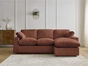 Narancssárga kordbársony sarokkanapé Belair – Bobochic Paris