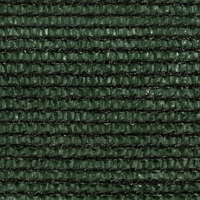 sötétzöld HDPE napvitorla 160 g/m² 2,5 x 3 m