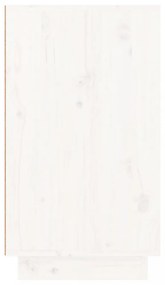 fehér tömör fenyőfa cipőszekrény 110 x 34 x 61 cm