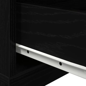 éjjeli szekrény LED világítással fekete tölgy 70 x 36 x 40.5 cm