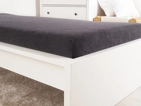 Frottír lepedő kiságyba EXCLUSIVE 70x140 cm antracit