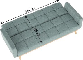 Kanapé ágyfunkcióval, mentol, MAVERA