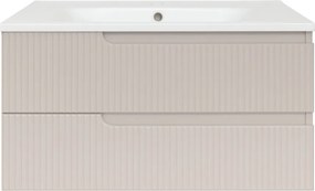 Piramida EURIDIKA fali fürdőszobabútor-mosdópult mosdó nélkül-2 fiókos -PINO ZÖLD- 100 x 48 x 53 cm