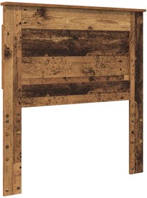 vidaXL Fejtámla fejtámlával Öreg fa 75 cm Faanyag