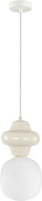 ITALUX PND-94331-1S-GRN LATERA Modern Függesztett Lámpa Bézs, Fehér, Matt Fehér, Opál E14 IP20