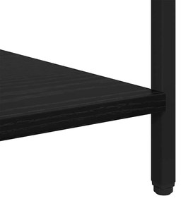 Éjjeli asztal 2 pcs Musta tammi 40 x 40 x 50 cm Faanyag