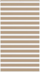 vidaXL zebrafüggönnyel homokbarna szövetszélesség 115,9 cm poliészter