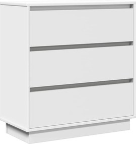 vidaXL Éjjeliszekrény fiókkal Fehér 71 x 34,5 x 75 cm Faanyag