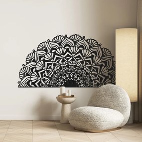 Modern, félig fából készült mandala falra | MENSIS