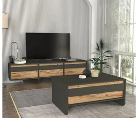 TV asztal/szekrény Maggy TV (antracit + atlanti fenyő). Akció -22%. 1108179
