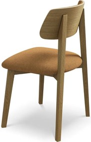 Terrakotta színű tömörfa étkezőszék Niu – Makamii