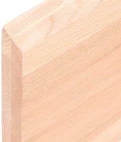 kezeletlen tömör fa fürdőszobai pult 140x60x(2-4) cm