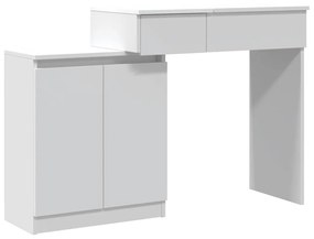 fehér LED-es fésülködőasztal 115 x 37 x 110,5 cm