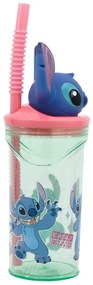 Disney Lilo és Stitch, A csillagkutya Easily Distracted 3D műanyag szívószálas pohár 360 ml