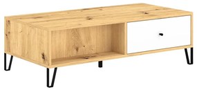 Dohányzóasztal SULA artisan tölgy/fehér