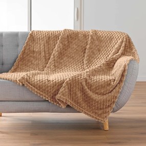 Barna mikroflanel takaró 125x150 cm Mini Frosty – douceur d'intérieur