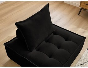 Fekete zsenília fotel Elisa – Bobochic Paris