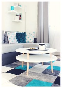 UFO fehér dohányzóasztal, Ø 70 cm - Ragaba