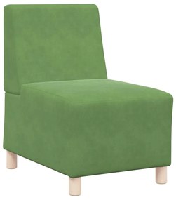 világoszöld bársony kanapéfotel 55 cm