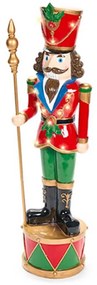 Nagy Diótörő király karácsonyi figura LED-es 94 cm