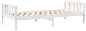 fehér tömör fenyőfa gyerekágy matrac nélkül 90 x 200 cm