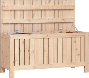 Tömör Fenyőfa Kerti Tárolóláda 108 X 42,5 X 54 Cm