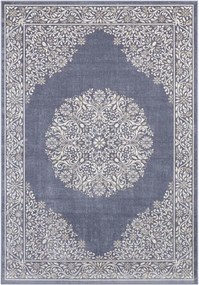 Szőnyeg 160x230 nappaliba,hagyományos klasszikus kék-krém minta