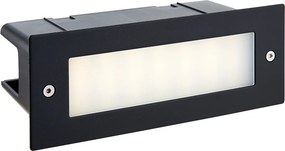 ENDON 78638 SEINA Kültéri Falba Építhető Lámpa Fekete LED IP44