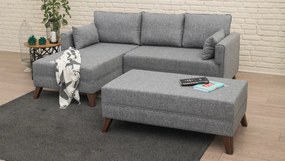 Bella Corner Bal 2 Grey kinyitható sarokkanapé