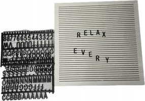 Levéltábla /díszes kép betűkkel