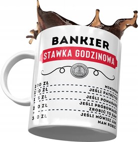 Bankárnak Születésnapi Bögre Ajándék Nyomtatott Fotóval