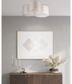 Duolla - Mennyezeti lámpa ROLLER TRIO 3xE27/60W/230V fehér/arany