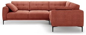 Téglavörös sarokkanapé (jobb oldali-L alakú) Bemy – Micadoni