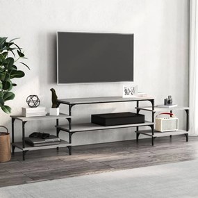 Szürke sonoma színű szerelt fa TV-szekrény 197x35x52 cm