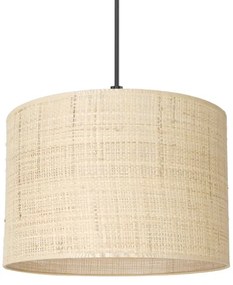 Csillár zsinóron RATTAN 1xE27/60W/230V á. 25 cm rattan