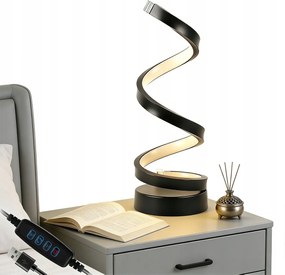 Led éjszakai lámpák Világítás Spirál Led asztali lámpa Tompítható Fekete