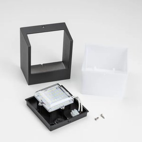 Brilagi - LED Kültéri fali lámpa TERNI LED/12W/230V fekete IP44