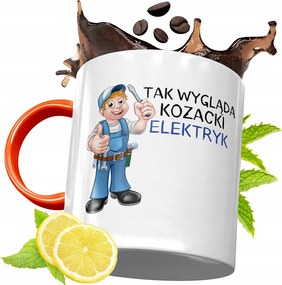 Narancssárga Bögre Villanyszerelőnek Tökéletes Ajándék fényképes nyomtatással