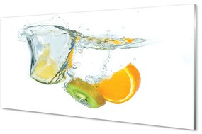 Üvegképek Víz kiwi narancs 120x60cm