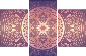 Kép - Mandala lila színátmeneten (90x60 cm)