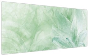 Kép - Zöld virág (120x50 cm)