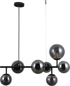 Italux glamour modern függeszték frontera fekete füstös itxpnd-40423-7