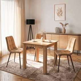 Stół BEN Rozkładany 80-200 cm Dąb Artisan