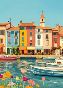 Poszter 25x35cm Többszínű tengerpart