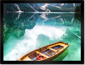Poszterek keretben 40x30 Csónak a hegyi tavon