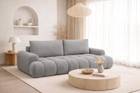 Lutario kanapé ágyneműfunkcióval - szürke Venice 2023 vízlepergető szövet